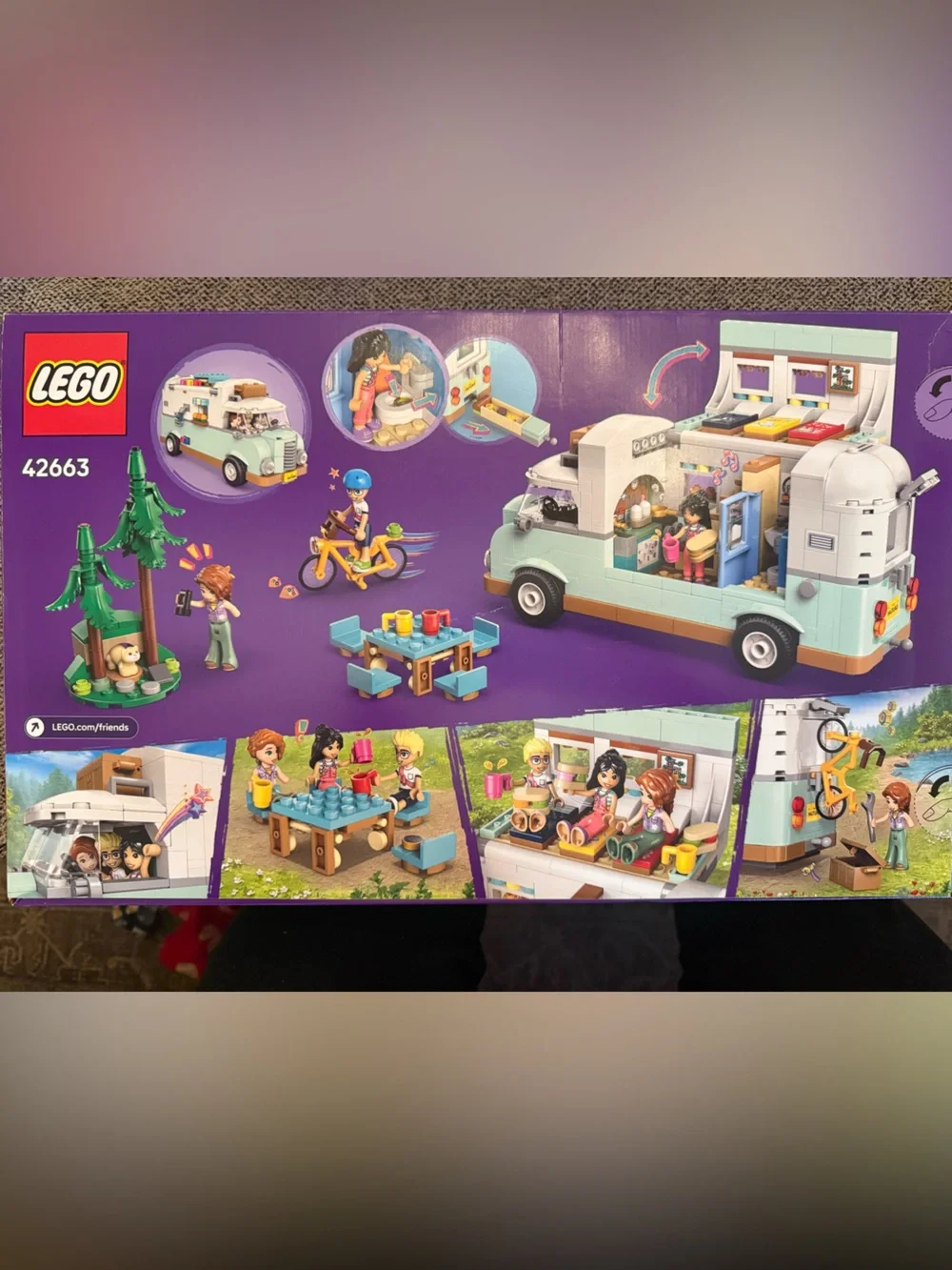 Lego Camper Van Adventure Set in Light Aqua, White, and Tan